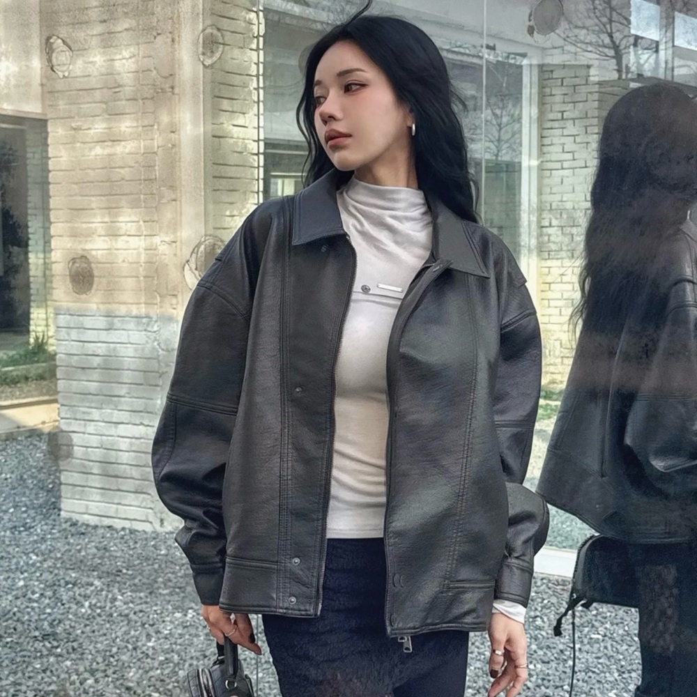 Women's Black Leather Jacket